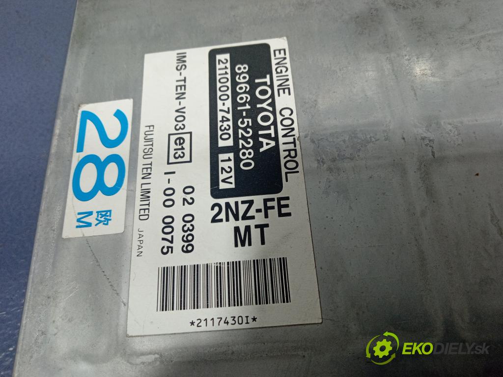 Toyota Yaris verso 2000 riadiaca jednotka Motor: 89661-52280