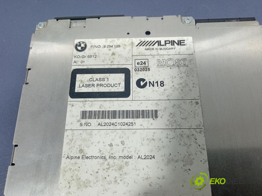 Bmw Seria 5 2012 Radio I Navigácia: 9294199