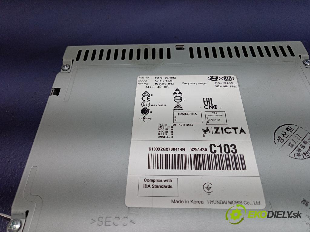 Hyundai I40 2016 Radio I Navigácia: 96170-3Z7704X
