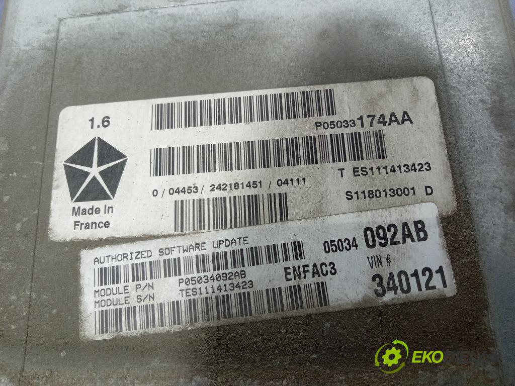 Chrysler Cruiser 2004 riadiaca jednotka Motor: P05033174AA