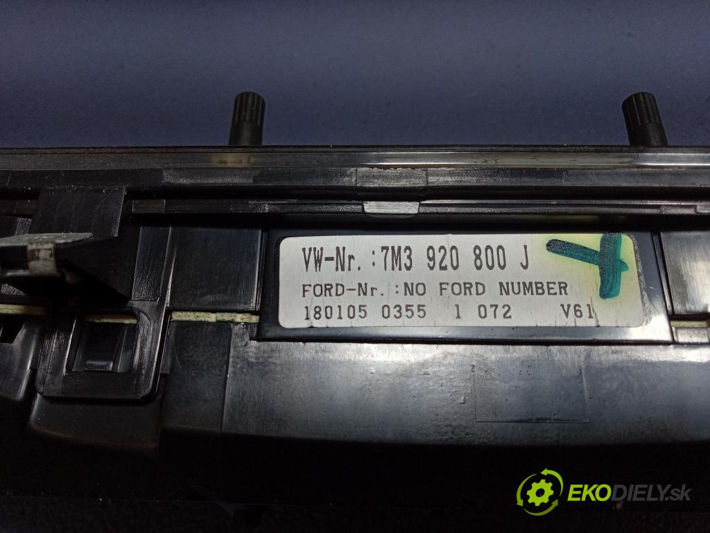 Vw Sharan 2005 prístrojovka/ budíky 7M3920800J