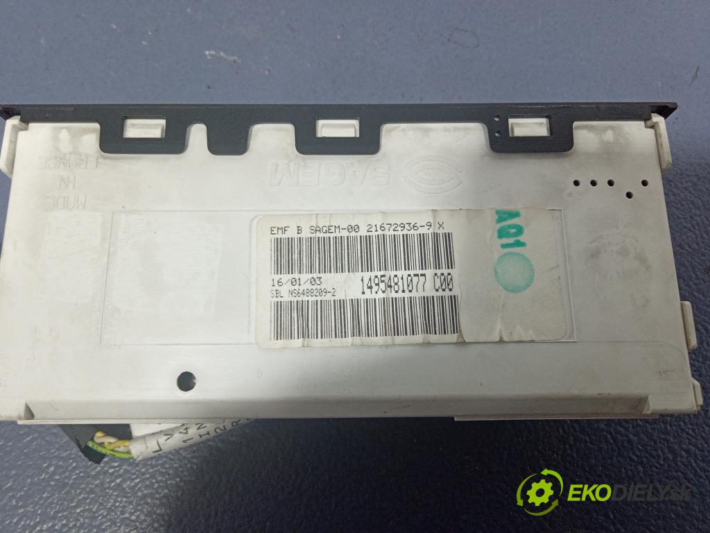 Citroen C8 2003 Zobrazit: Rádio: / GPS 1495481077