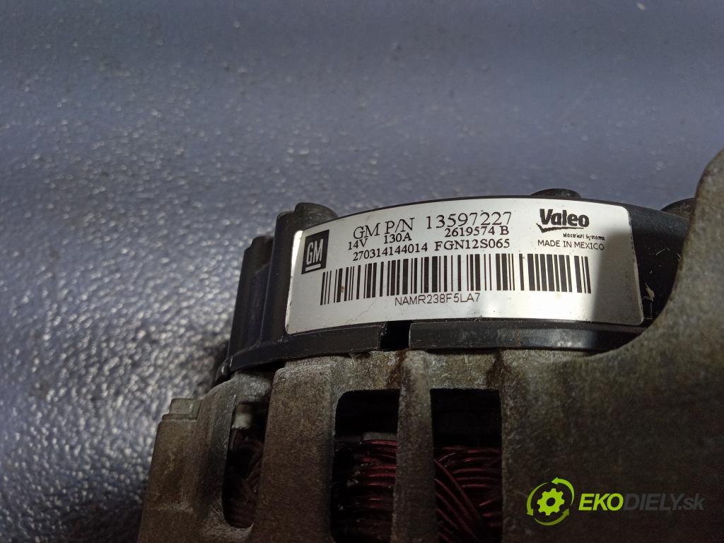 Opel Astra 2017 Alternator 13597227