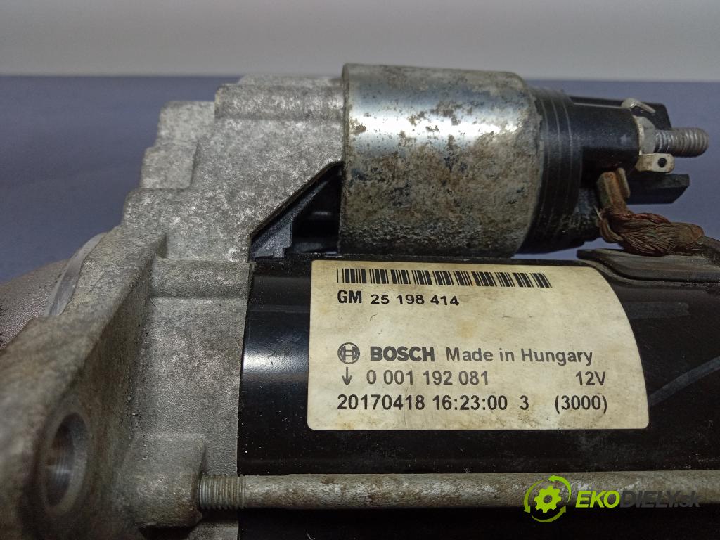 Opel Astra 2017 štartér 25198414