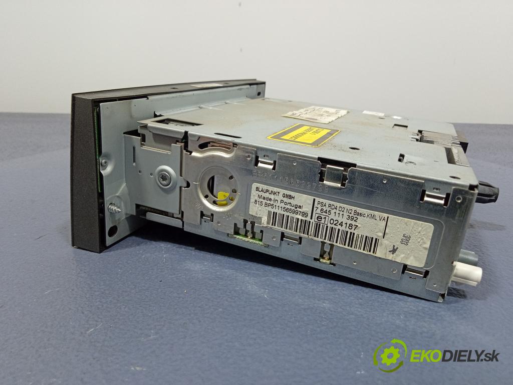 Peugeot 407 2006 Radio I Navigácia: 9659142777