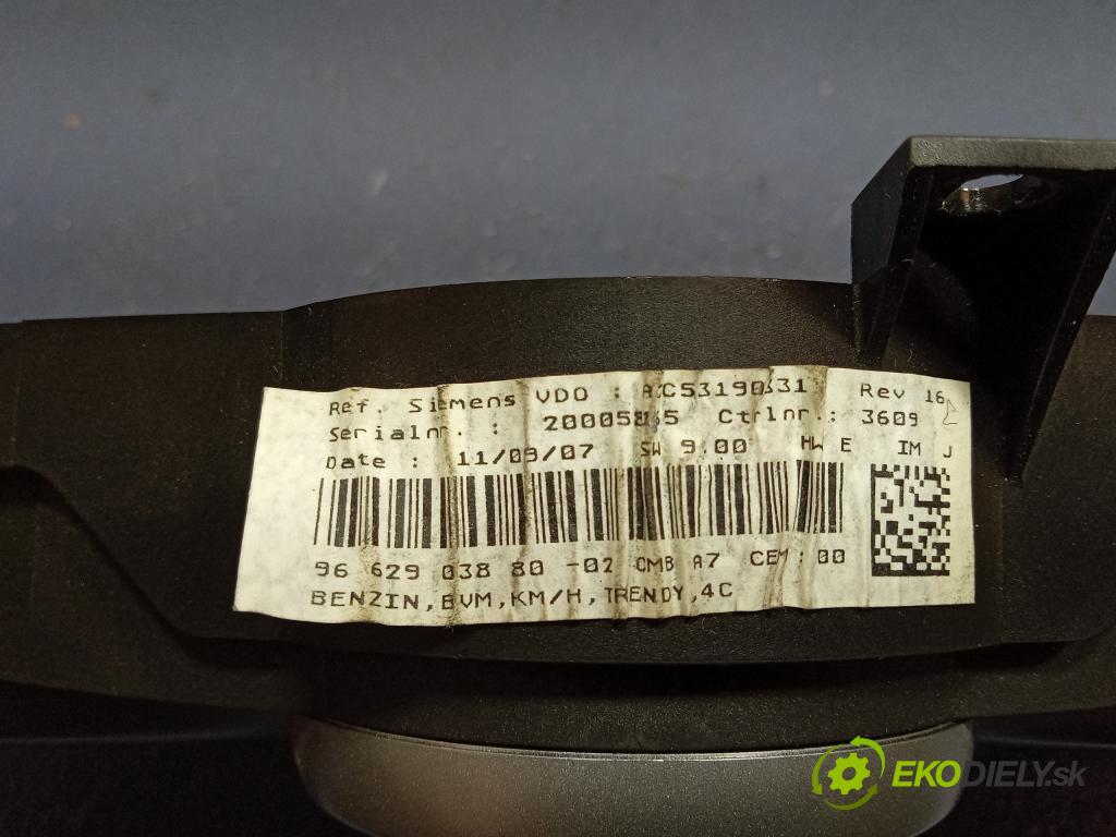 Peugeot 207 2007 riadiaca jednotka Motor: 9664738780