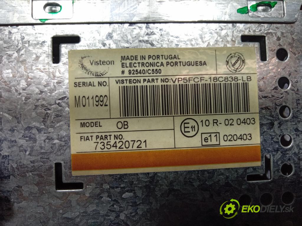 Fiat Stilo 2006 Radio I Navigácia: 735420721
