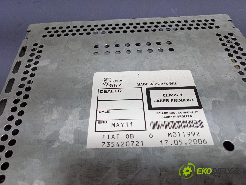 Fiat Stilo 2006 Radio I Navigácia: 735420721