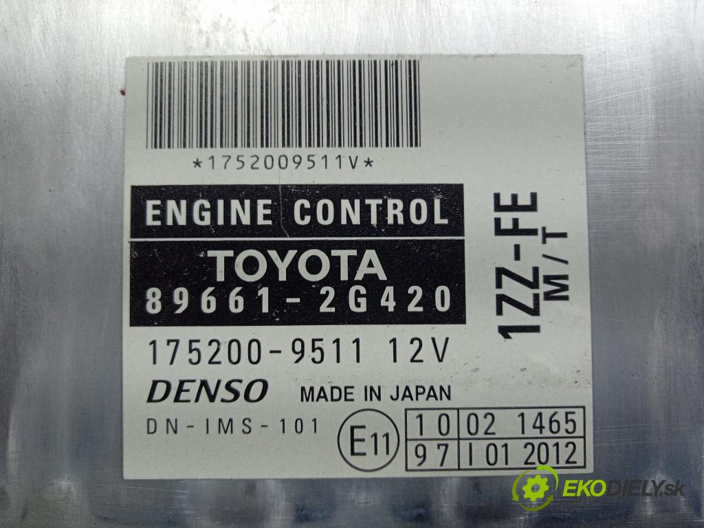 Toyota Celica 2003 řídící jednotka Motor: 89661-2G420