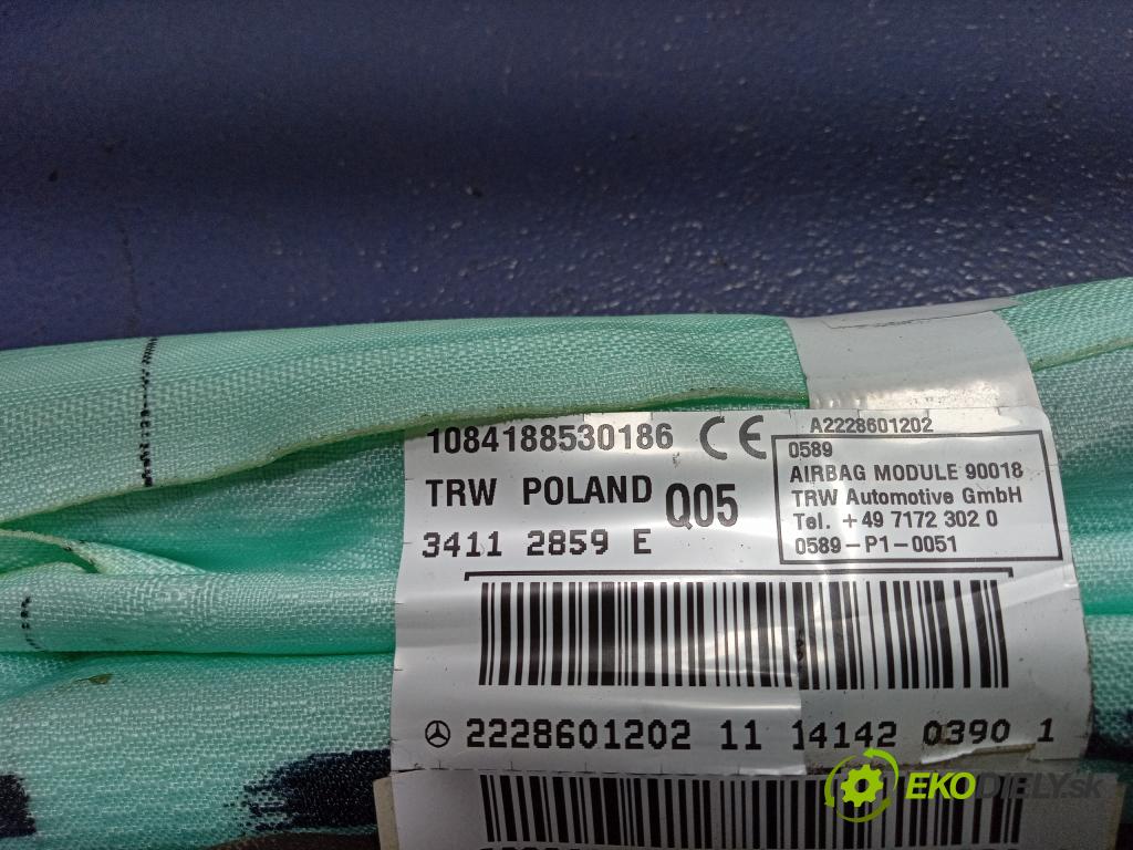 Mercedes S-klasa 2014 Airbag: clona x A2228601202