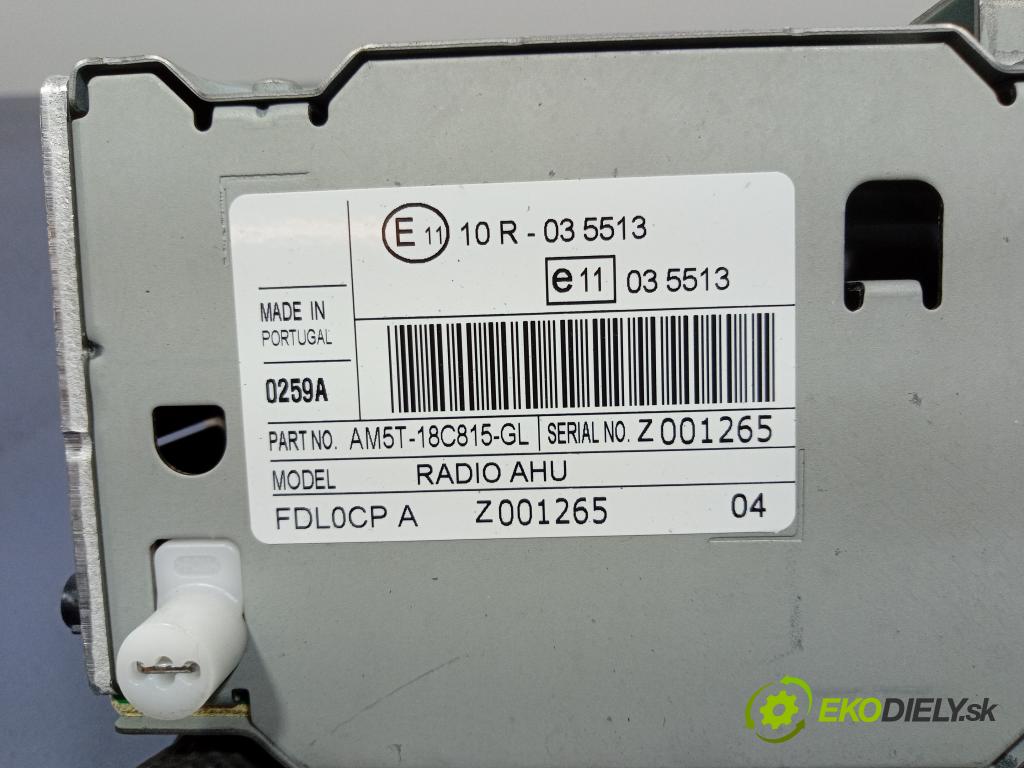 Ford Fiesta 2013 Radio I Navigácia: AM5T-18C815-GL
