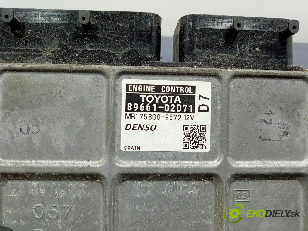 Toyota Auris 2008 riadiaca jednotka Motor: 89661-02D71