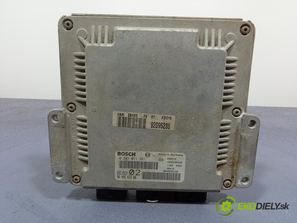 Peugeot 607 2003 riadiaca jednotka Motor: 0281011361