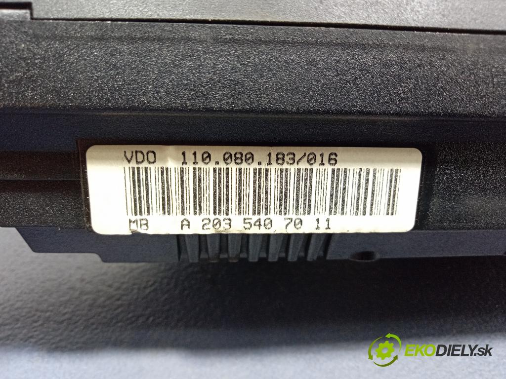 Mercedes-benz C 220 cdi 2002 prístrojovka/ budíky A2035407011