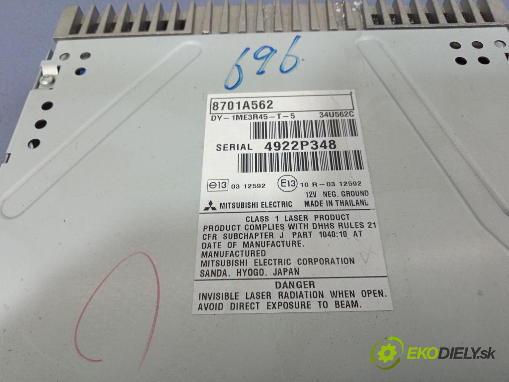 Mitsubishi Asx 2014 Radio I Navigácia: 8701A562