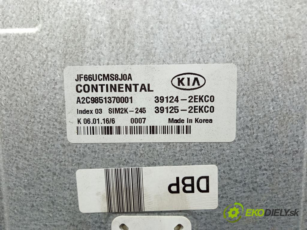 Kia Optima 2016 řídící jednotka Motor: 39124-2EKC0