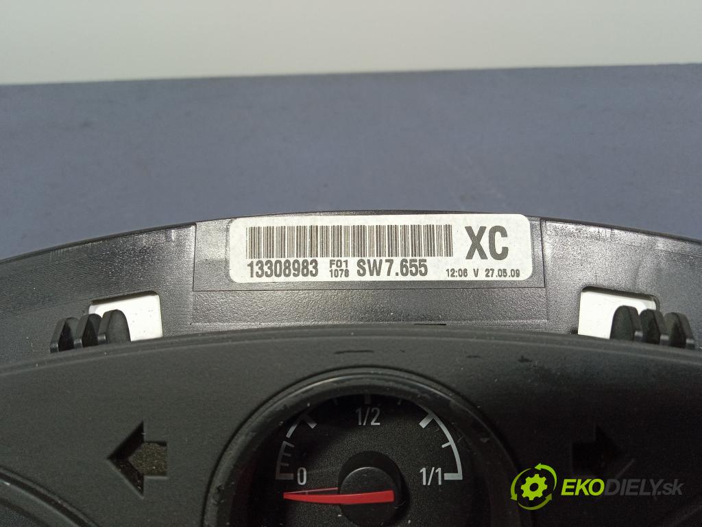 Opel Astra 2009 prístrojovka/ budíky 13308983