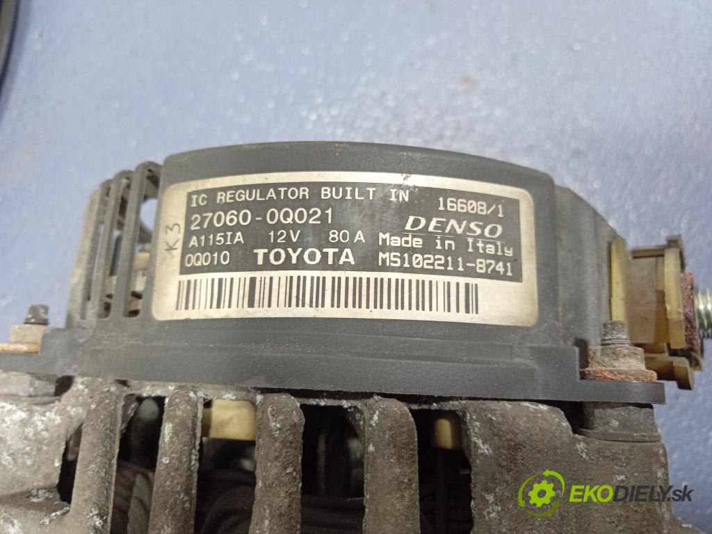 Peugeot 107 2008 Alternator 27060-0Q021
