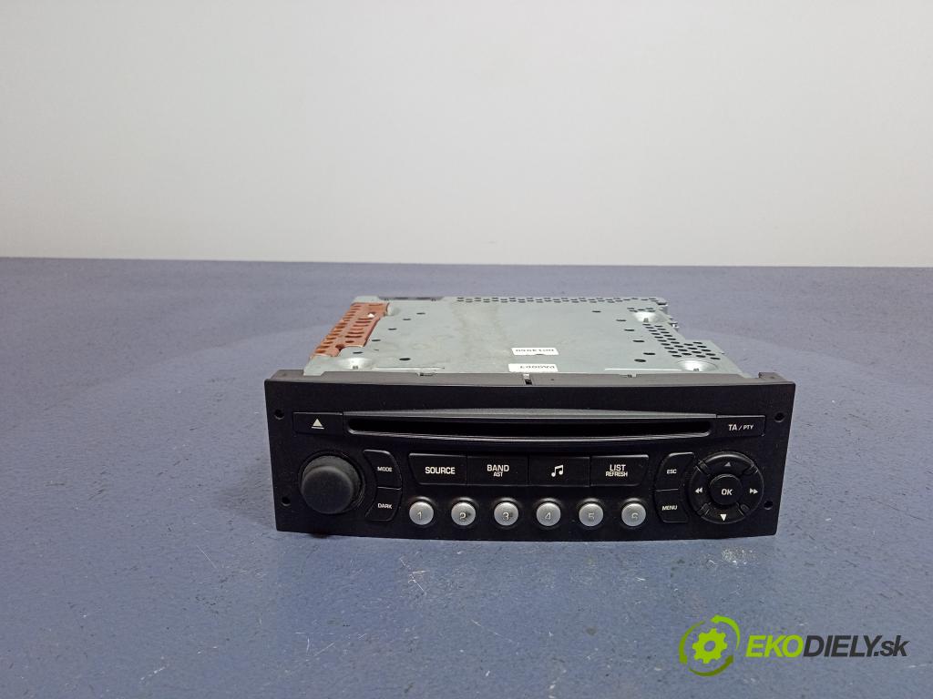 Peugeot 207 2008 Radio I Navigácia: 96643691XT