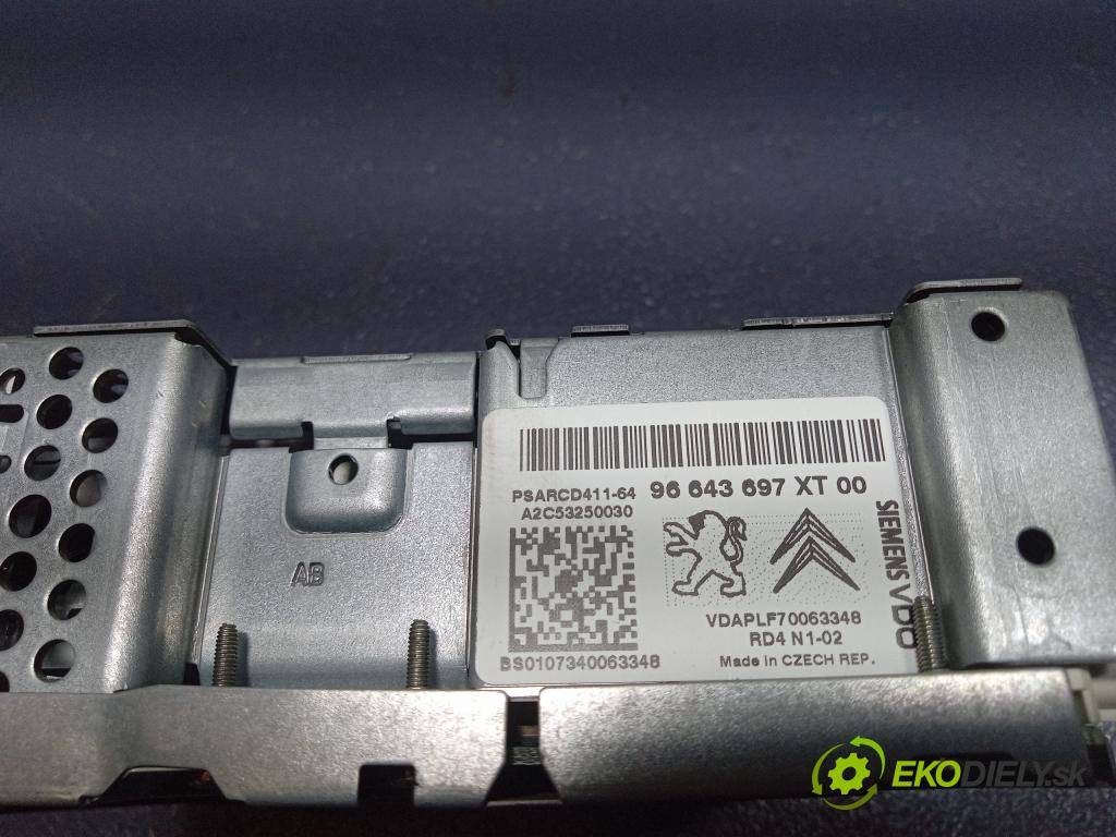Peugeot 207 2008 Radio I Navigácia: 96643691XT