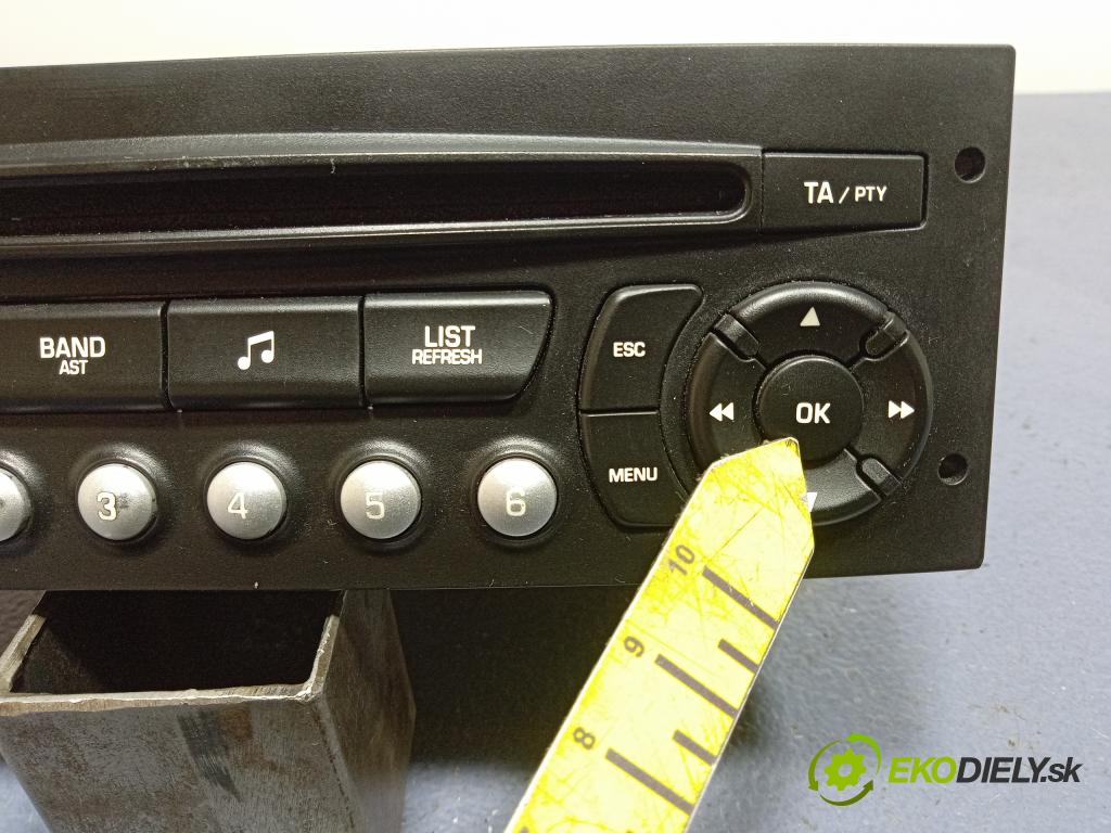 Peugeot 207 2008 Radio I Navigácia: 96643691XT