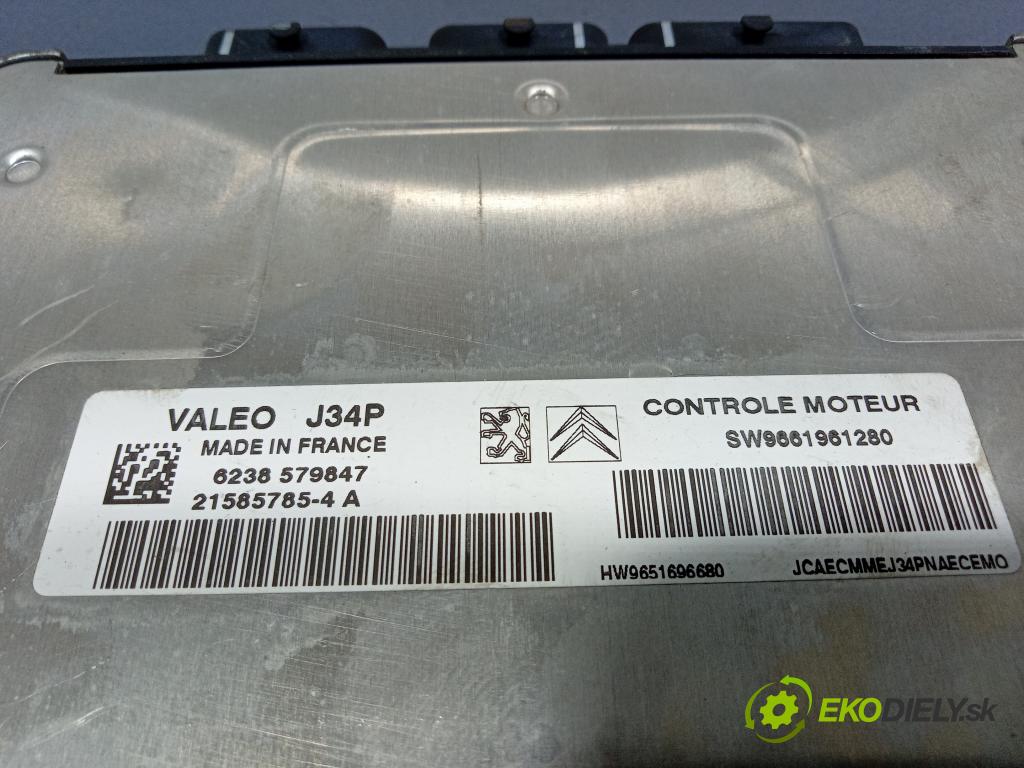 Citroen C2 2006 řídící jednotka Motor: 9661961280