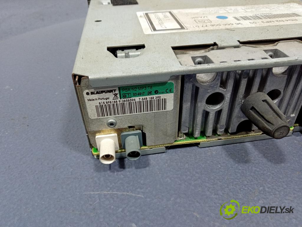 Citroen C2 2006 Radio I Navigácia: 9666650677