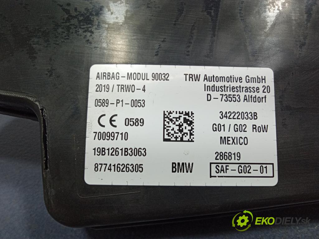 Bmw X4 2019 Airbag: Sedadlo: x 7416263
