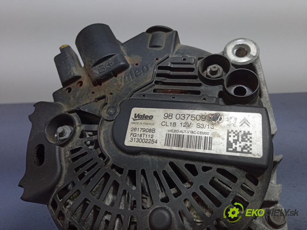 Peugeot 508 2013 Alternator 980375098