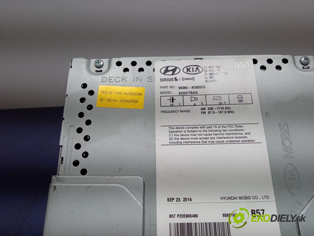 Kia Optima 2014 displej Radio / GPS 96560-4U850CA