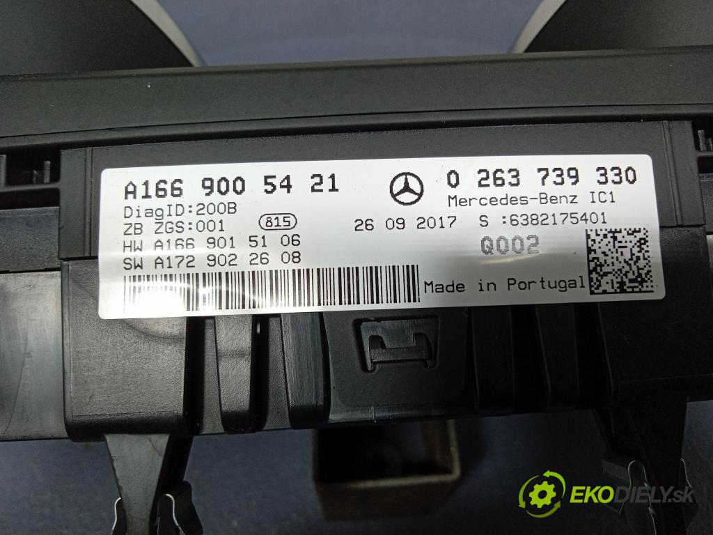 Mercedes GLS-Klasa 2017 prístrojovka/ budíky A1669005421