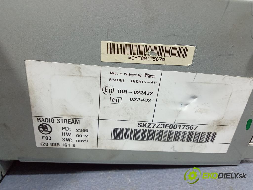 Skoda Octavia 2005 Radio I Navigácia: 1Z0035161B