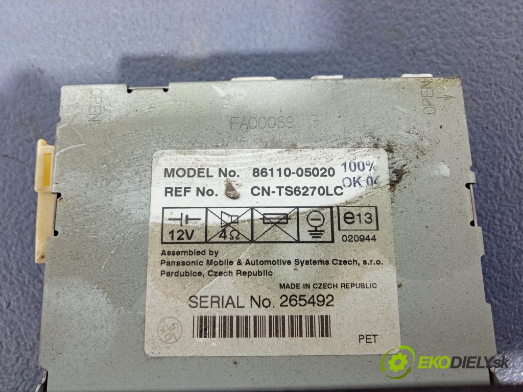 Toyota Avensis 2004 Zobrazit: Rádio: / GPS 86110-05020