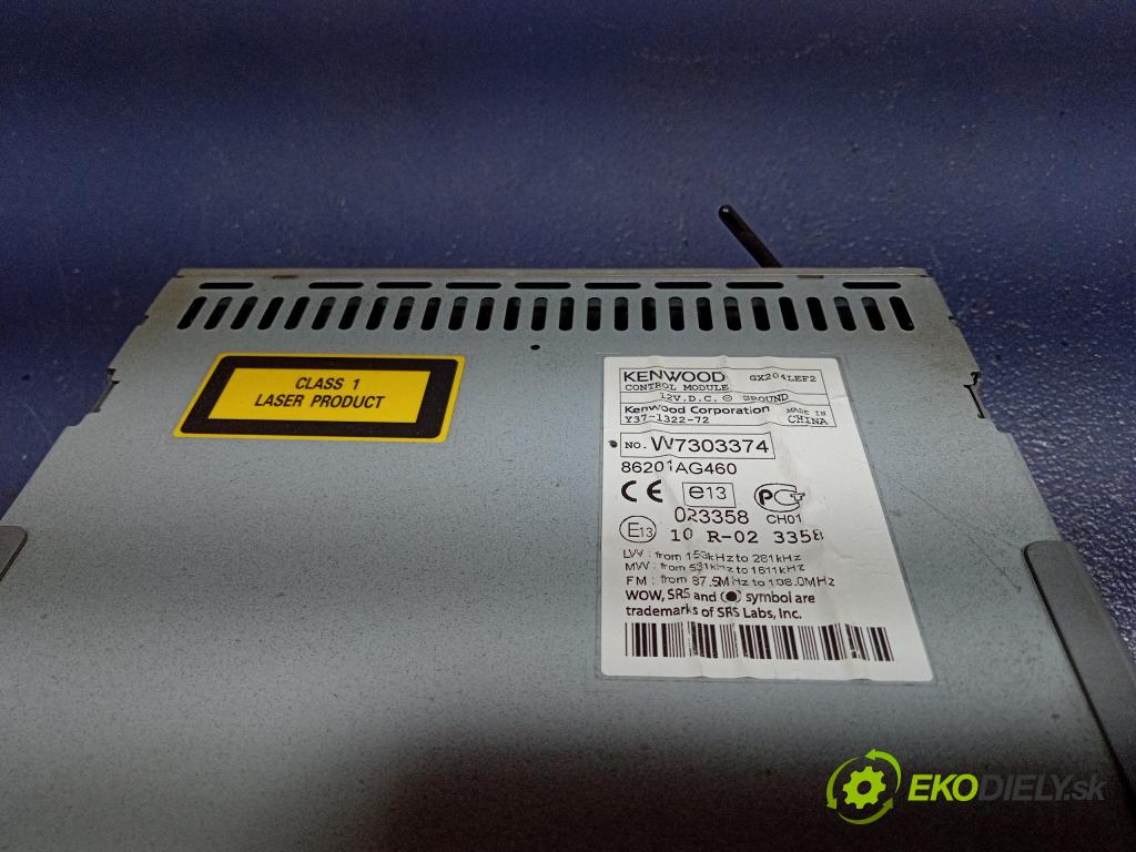 Subaru Legacy 2008 Radio I Navigácia: 86201AG460