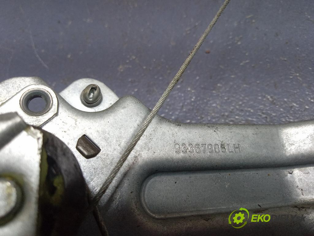 Opel Meriva 2003 mechanismus stahování Sklenka: Zad: Levý: 93367905LH