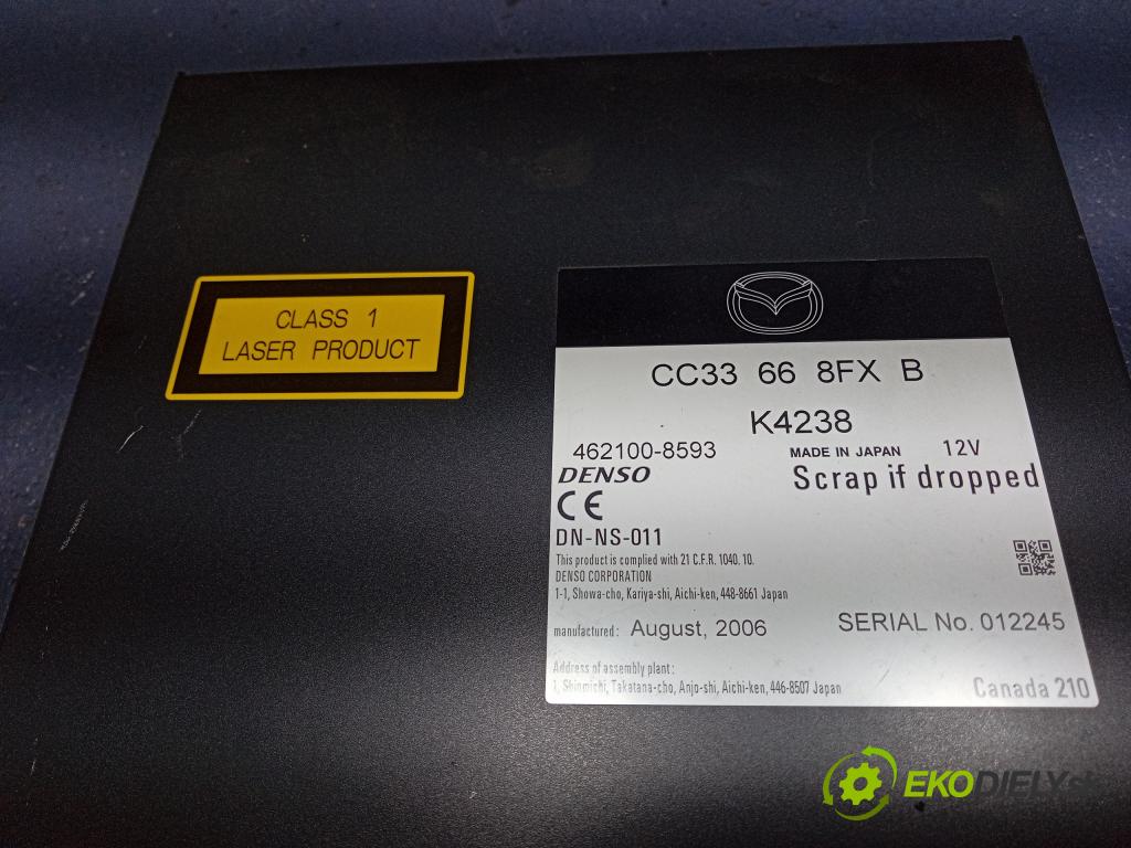 Mazda 5 2005 Radio I Navigácia: CC33668FXB