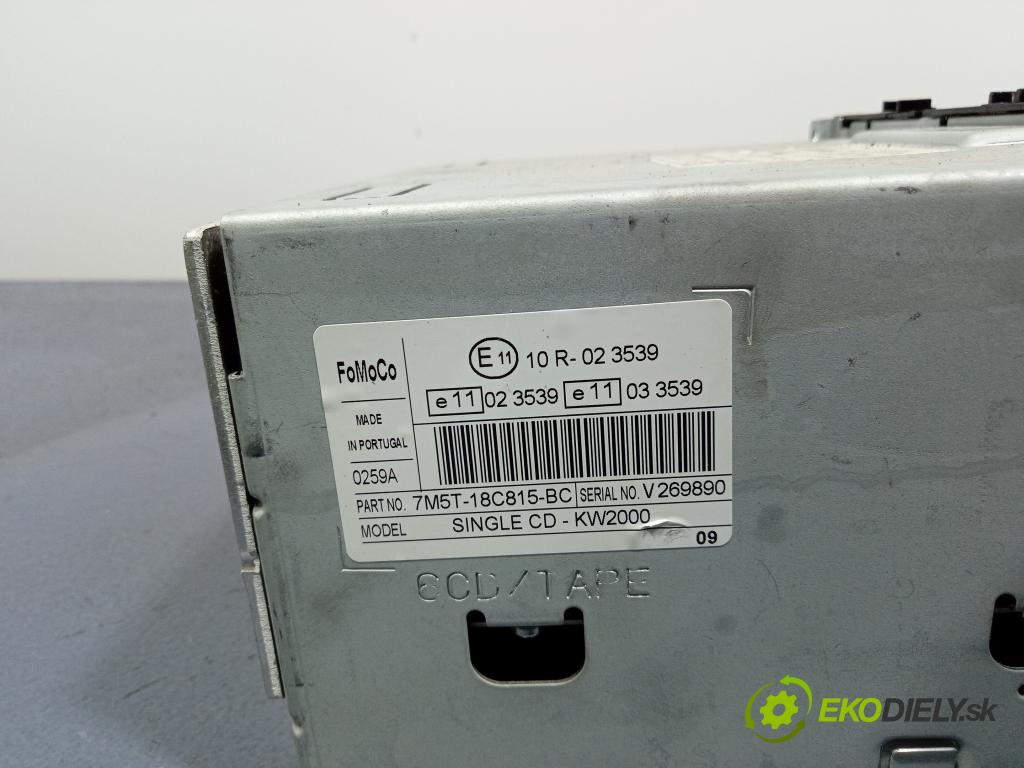 Ford Focus 2010 Radio I Navigácia: 7M5T-18C815-BC