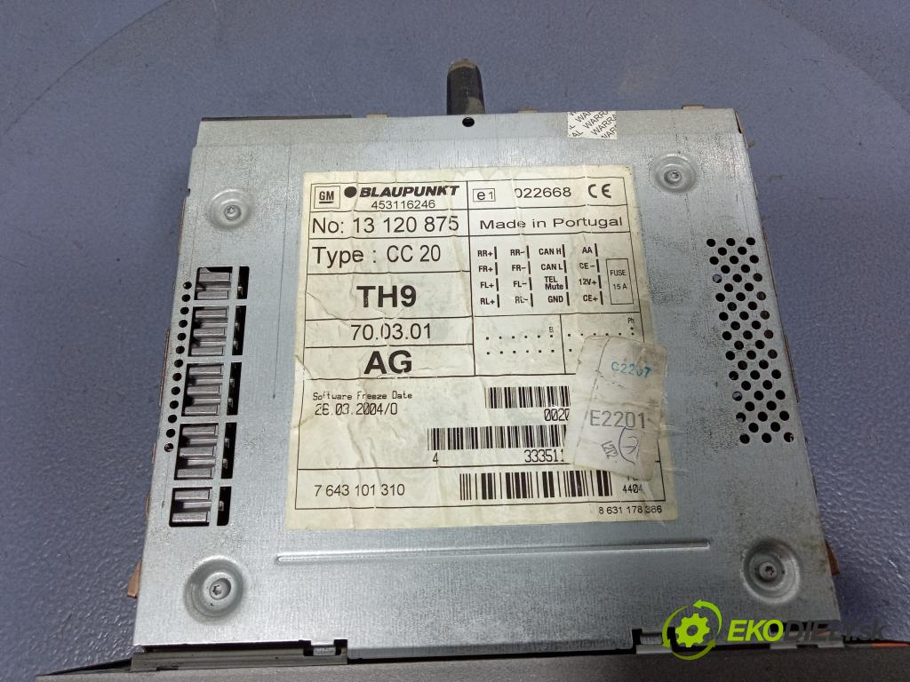 Opel Astra 2005 Radio I Navigácia: 13120875