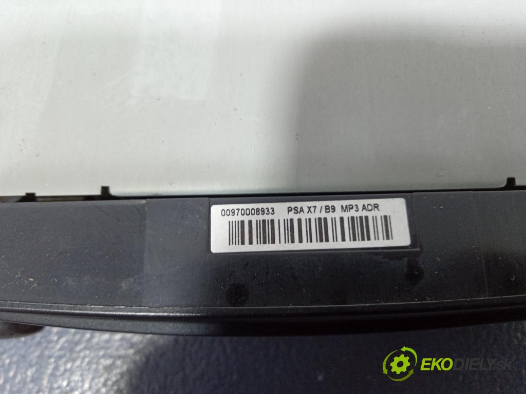 Citroen Berlingo 2009 Radio I Navigácia: 9666393777