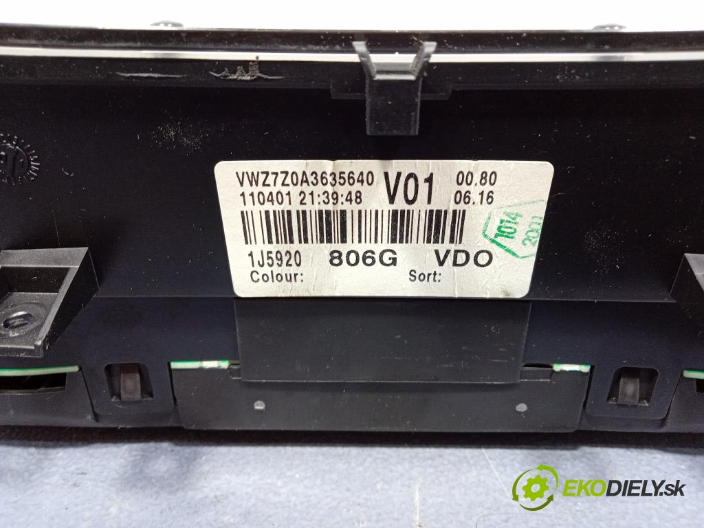 Vw Bora 2001 prístrojovka/ budíky 1J5920806G