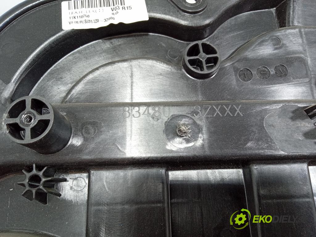 Hyundai I40 2011 mechanismus stahování Sklenka: Zad: v pravo: 83480-3ZXXX
