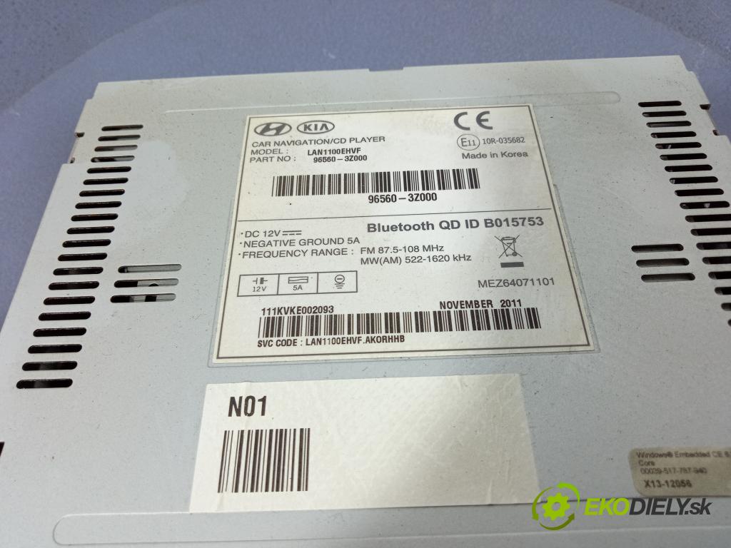 Hyundai I40 2011 Radio I Navigácia: 96560-3Z000