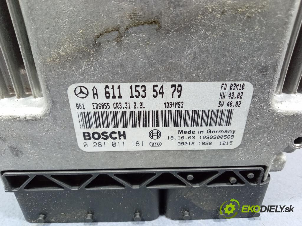 Mercedes Vito 2004 řídící jednotka Motor: A6111535479