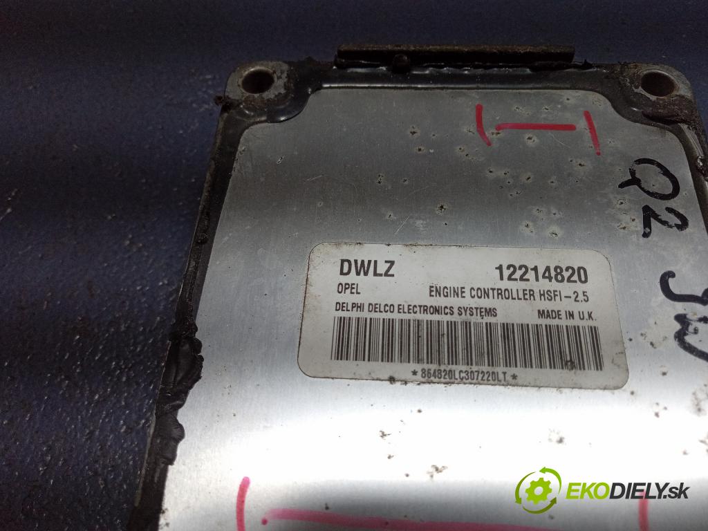 Opel Meriva 2003 řídící jednotka Motor: 12214820