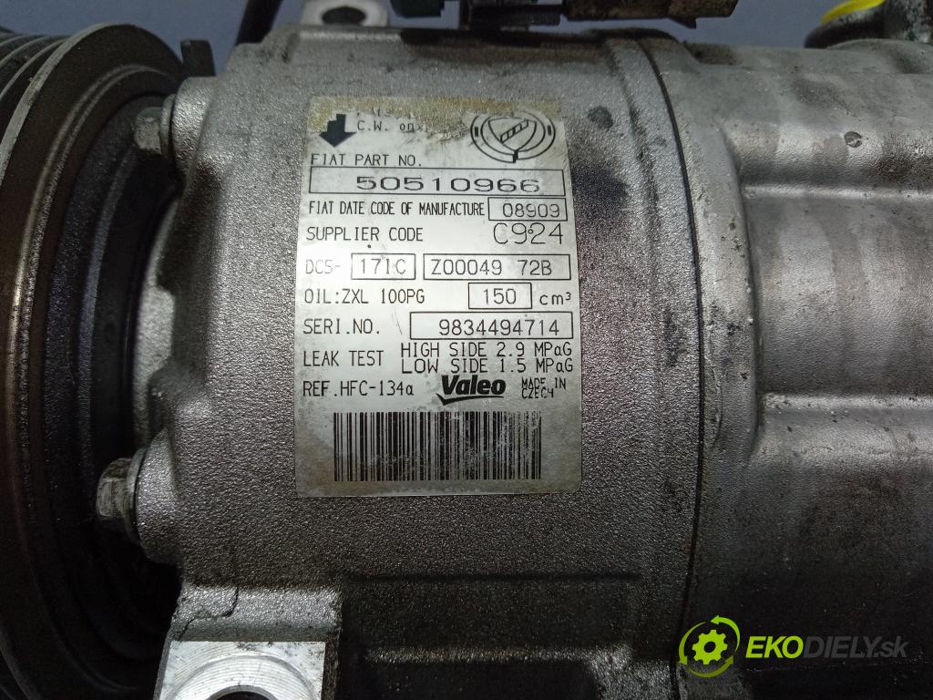 Alfa romeo 159 2009 Kompresor: Klimatizácia: 50510966