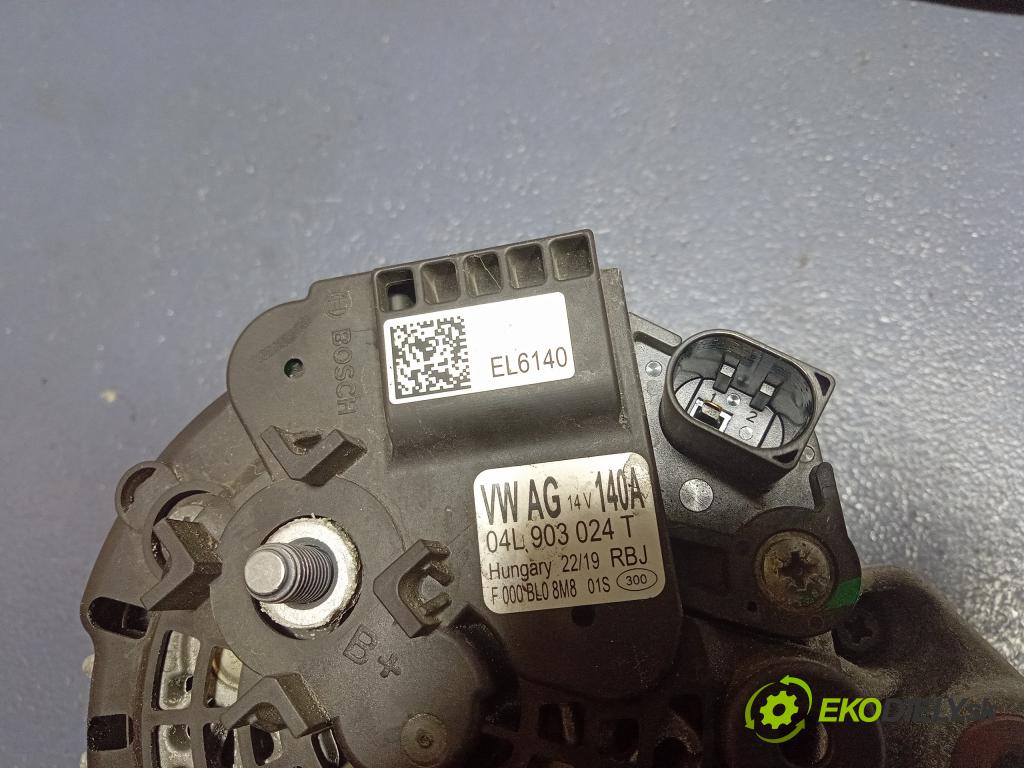 Vw Passat 2019 Alternator 04L903024T