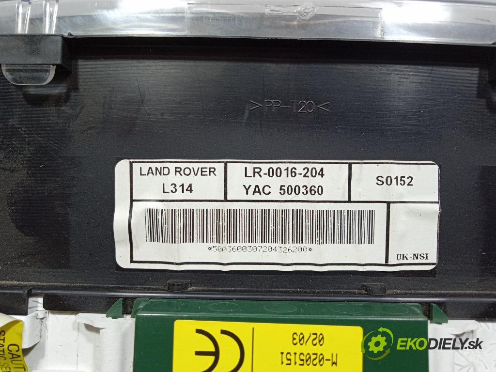 Land rover Freelander 2003 Přístrojová deska LR-0016-204