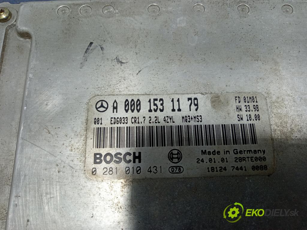 Mercedes-benz Vito 108 cdi 2001 riadiaca jednotka Motor: A0001531179