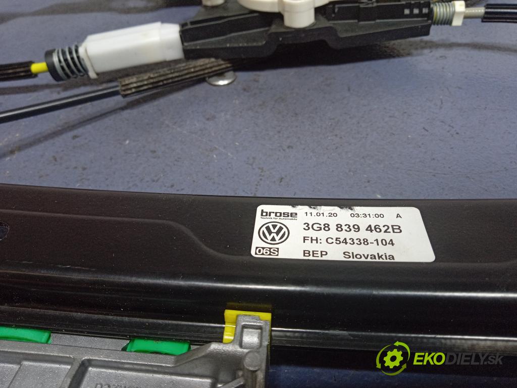 Vw Arteon 2020 mechanismus stahování Sklenka: Zad: v pravo: 3G8839462B