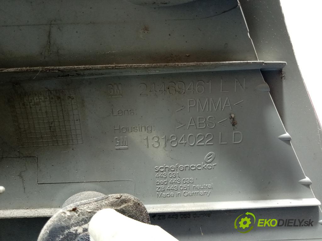 Opel Vectra 2007 světlo Zad: levá Mimo: 24469461